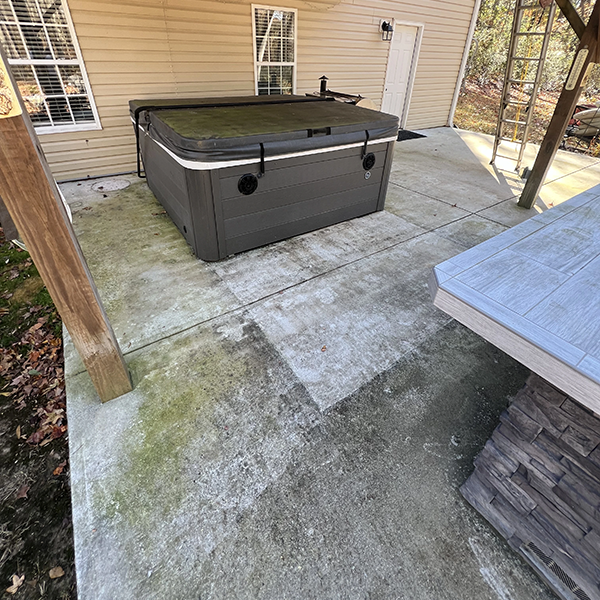 Before Concrete Cleaning