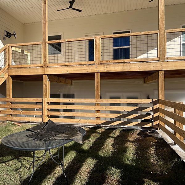 Before Pressure Washing And Deck Painting