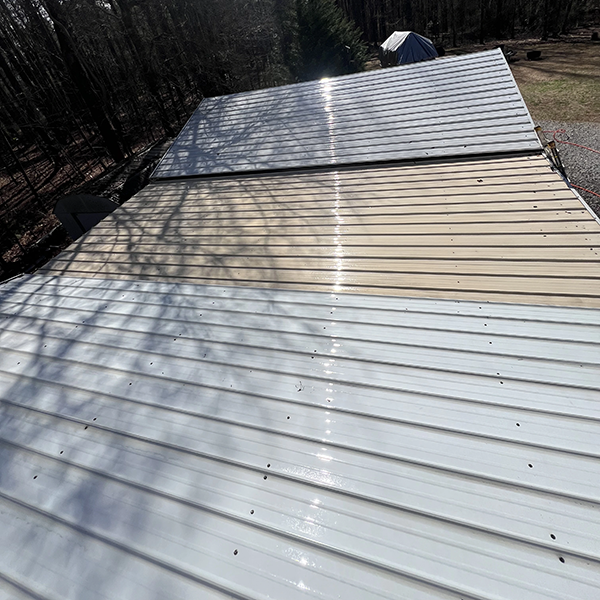 After Metal Roof Cleaning