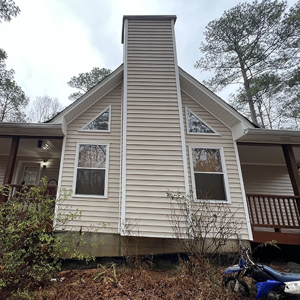 After Pressure Washing A Home
