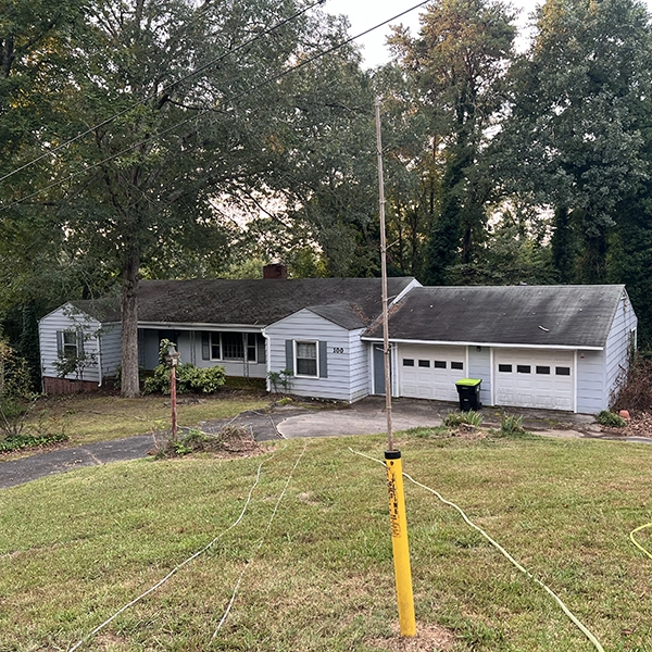Before Roof And Concrete Pressure Washing