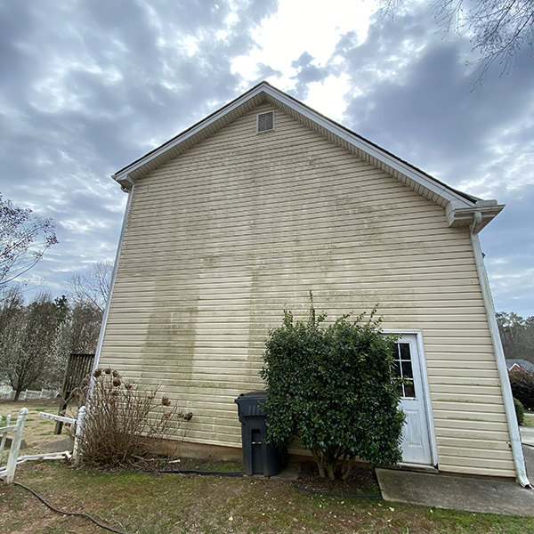 Before Pressure Washing House Siding