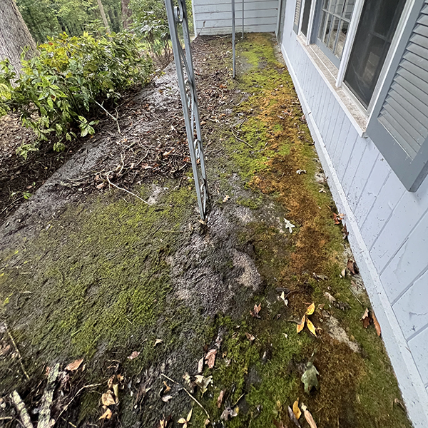 Before Concrete Porch Pressure Washing In Villa Rica
