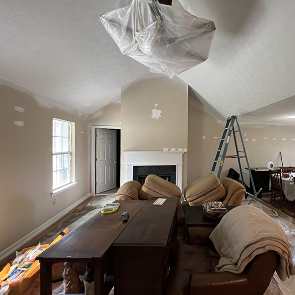 Before Interior Paint Job Living Room Villa Rica
